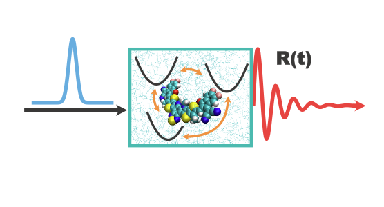 Illustration of all-atom electronic absorption spectroscopy